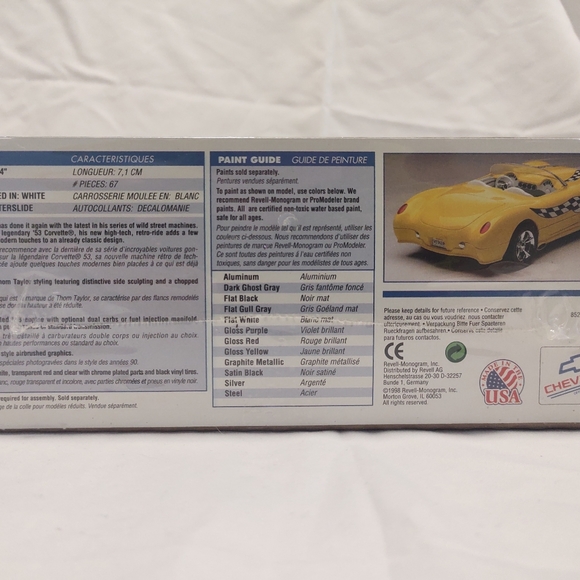 SEALED 1953 Corvette Revell Monogram Vette Agin - Picture 3 of 8
